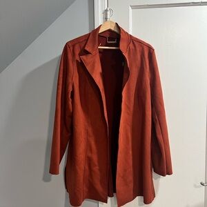 T Tahari Women's Rust Trench Coat